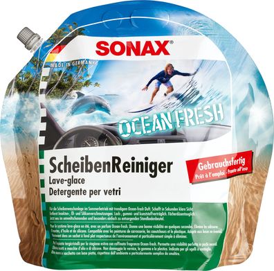 SONAX ScheibenReiniger gebrauchsfertig Ocean-fresh 3 L