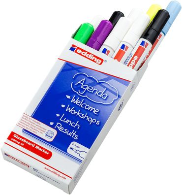 edding 90 Glasboardmarker sortiert (10er Faltschachtel)