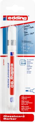 edding 90 Glasboardmarker weiß (1er Blister)