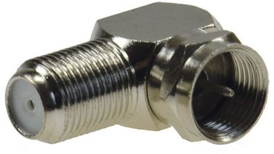 ChiliTec F-Winkelstecker für Koaxkabel mit 7 mm Ø 90°