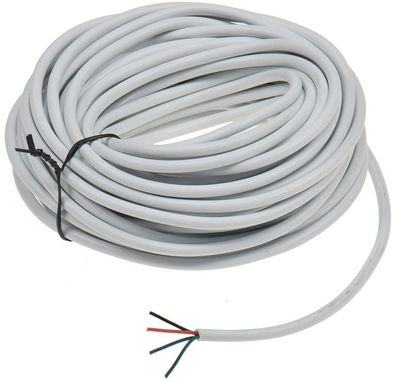 ChiliTec Kabel für RGB LED-Stripes, 3,5mm 10m, 4 adrig-rot-grün-blau-schwarz, rund