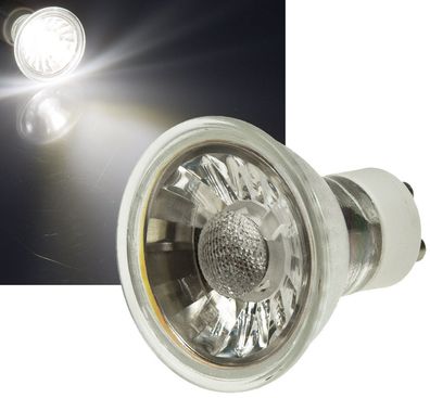 ChiliTec LED Strahler GU10 H50 COB 1 COB, 4000k, 420lm, 230V/5W, eutralweiß