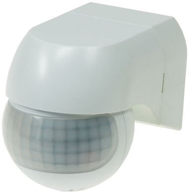 ChiliTec Aufputz Bewegungsmelder CBM-Slim 180° LED geeignet, IP44, 1-800W, weiß