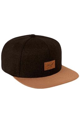 REELL Snapback Cap Suede Cap 152 dark brown tweed