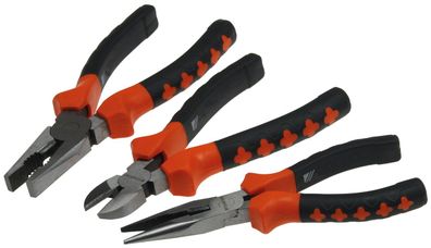 ChiliTec Zangen-Set ProGrip, 3-teilig Kombi/Spitzzange, Seitenschneider