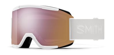 SMITH Schneebrille Squad white vapor + everyday rose gold mirror yellow