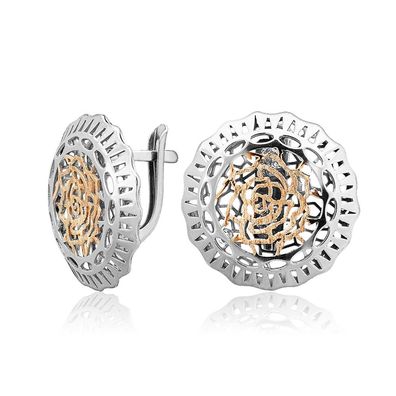 Silberohrringe Ohrringe aus 925 Silber Creole für Damen/ Frauen Echtschmuck