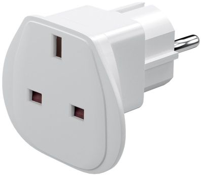 goobay Reiseadapter UK auf EU weiß (1er Blister)