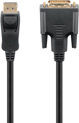 goobay DisplayPort/DVI D Adapterkabel 1,2 schwarz 2 m