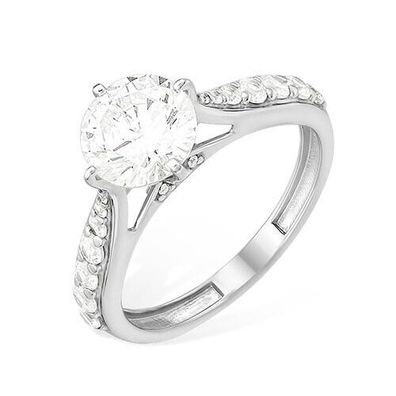 Ring Fingerring Damenring 925 Silber Zirkonia Stein Echtschmuck bei Secretforyou