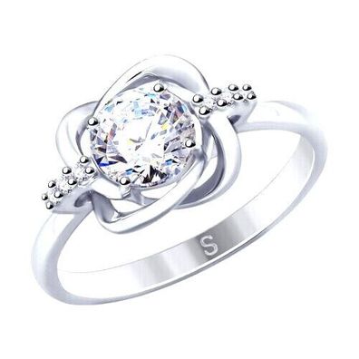 Ring Fingerring Silberring Damenring Zirkonia Stein Echtschmuck
