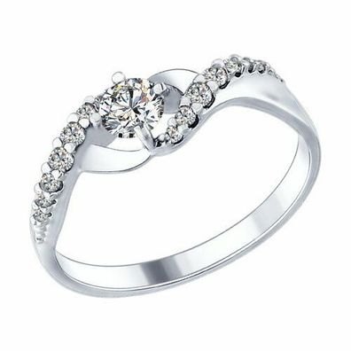 Ring Silberring Fingerring Damenring Damenschmuck Zirkonia Stein Echtschmuck