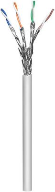 goobay CAT 6 Netzwerkkabel S/FTP PiMF AWG 23/1 grau 100 m