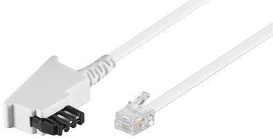 goobay Telefonkabel Universal Pinout weiß 6 m