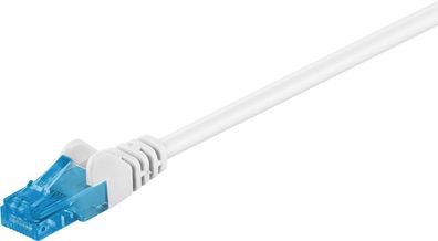 goobay CAT 6a Patchkabel U/UTP mit halogenfreiem Kabelmantel weiß 15 m