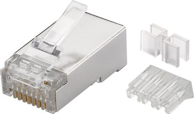 goobay RJ45 Stecker CAT 6A STP geschirmt (Bulk)