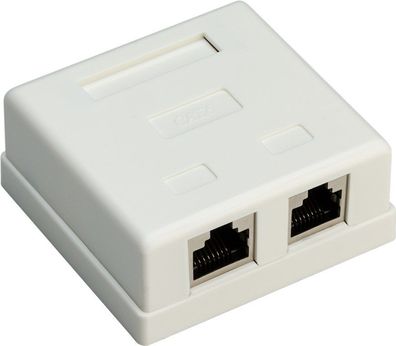 goobay CAT 6 STP Anschlussdose RJ45 2 port