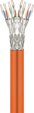 goobay Duplex Netzwerkkabel CAT 7aS/FTP PiMF orange 500 m