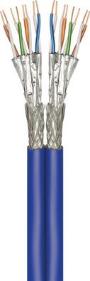 goobay Duplex Netzwerkkabel CAT 7A+ S/FTP PiMF blau 500 m