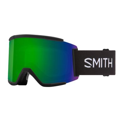 SMITH Schneebrille Squad Xl black + sun green mirror storm rose flash