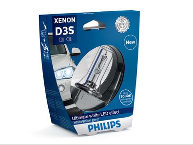 Philips Xenon WhiteVision gen2 D3S PK32d-5 35 W 42 V (1er Blister)