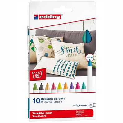 edding 4600 Textilstift fun sortiert (10er Faltschachtel)