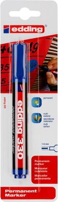 edding 330 Permanentmarker blau (1er Blister)