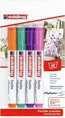 edding 4500 Textilstift fun sortiert (4er Blister)