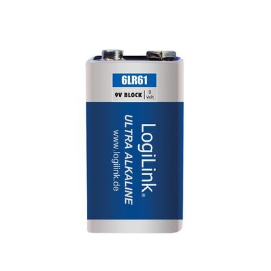 LogiLink Ultra Power Batterie Alkaline Block 9V (1er Blister)