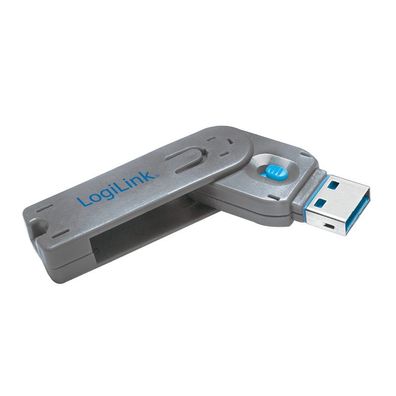 LogiLink USB Port Schloss 1 x Schlüssel und 1 x Schloss (Bulk)