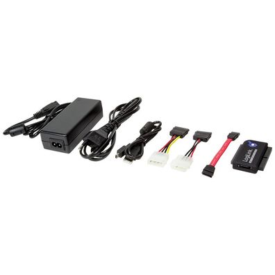 LogiLink USB 2.0 Adapter bis 2,5" bis 3,5" IDE + SATA HDD OTB (1er Faltschachtel)