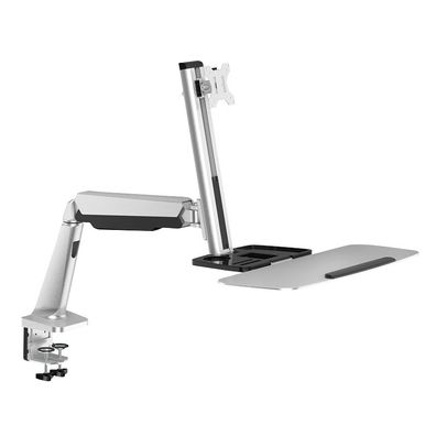 LogiLink Sitz/Steharbeitsplatz Monitorhalterung 13" bis 32" silber