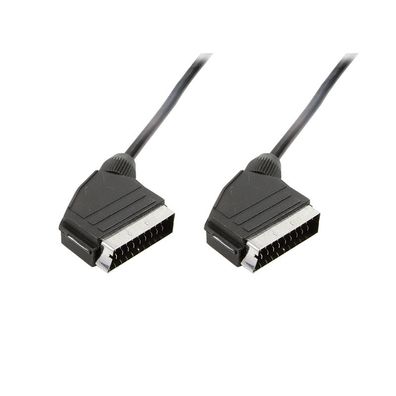 LogiLink Audio/Video Kabel Scart M auf Scart M schwarz 3 m