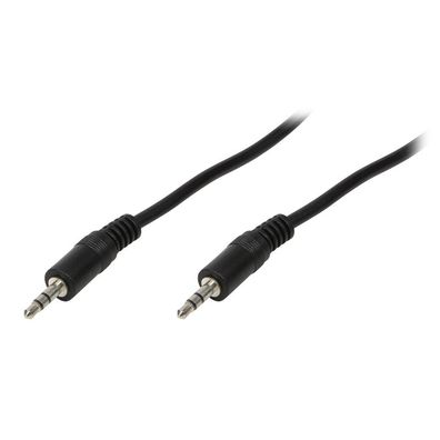 LogiLink Audio Kabel 3,5 mm 3 Pin/M zu 2 x Pin/M schwarz 5 m