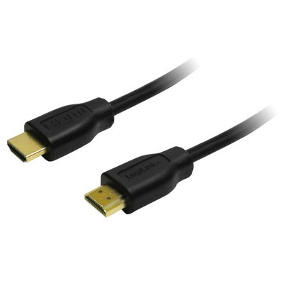 LogiLink HDMI Kabel mit Ethernet 4K 30 Hz schwarz 0,5 m