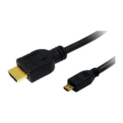 LogiLink HDMI Kabel Typ A auf Micro HDMI Typ D 4K 30 Hz 1 m