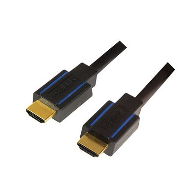 LogiLink Premium High Speed HDMI Kabel für Ultra HD schwarz/blau 5 m