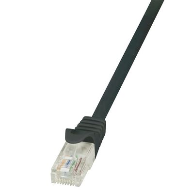 LogiLink CAT 5e Patchkabel U/UTP schwarz 1 m