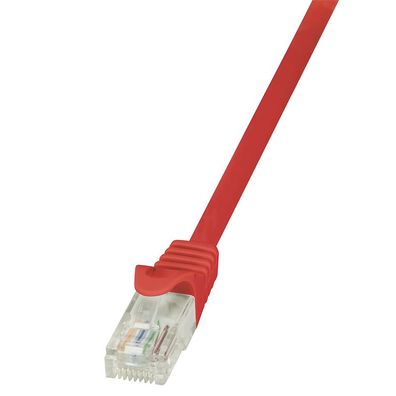 LogiLink CAT 5e Patchkabel U/UTP rot 3 m