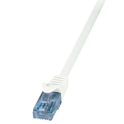 LogiLink CAT 6A Patchkabel EconLine U/UTP EconLine weiß 7,5 m