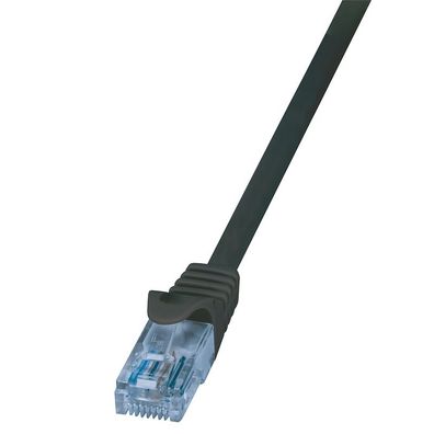 LogiLink CAT 6A Patchkabel EconLine U/UTP EconLine schwarz 10 m