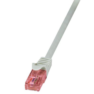 LogiLink CAT 6 Patchkabel U/UTP PrimeLine grau 0,25 m