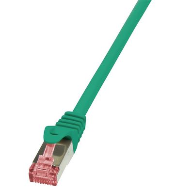 LogiLink CAT 6 Patchkabel S/FTP PIMF PrimeLine grün 0,25 m