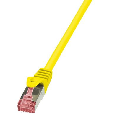 LogiLink CAT 6 Patchkabel S/FTP PIMF PrimeLine gelb 0,25 m