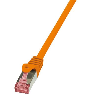 LogiLink CAT 6 Patchkabel S/FTP PIMF PrimeLine orange 0,5 m