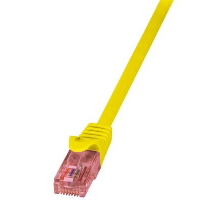 LogiLink CAT 6 Patchkabel U/UTP PrimeLine gelb 10 m