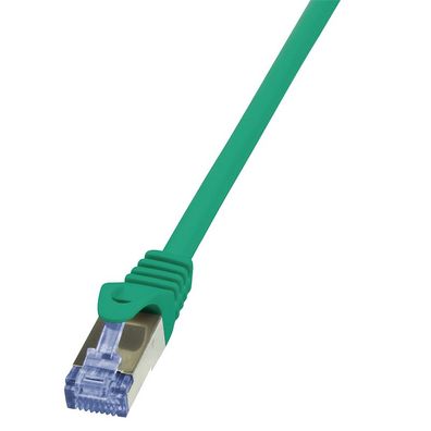 LogiLink CAT 6A Patchkabel 10G S/FTP PIMF PrimeLine grün 0,25 m