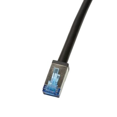 LogiLink CAT 6A Outdoor Patchkabel S/FTP PVC schwarz 2 m