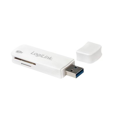 LogiLink USB 3.0 Kartenleser für SD/microSD weiß (Bulk)