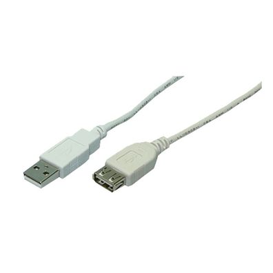 LogiLink USB 2.0 Kabel A Stecker auf A Buchse grau 180 m